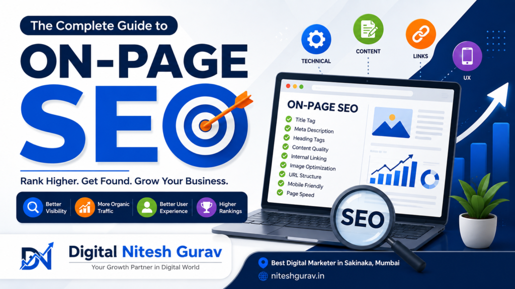 Best Digital Marketer in Sakinaka, Mumbai: Mastering On-Page SEO for Higher Google Rankings